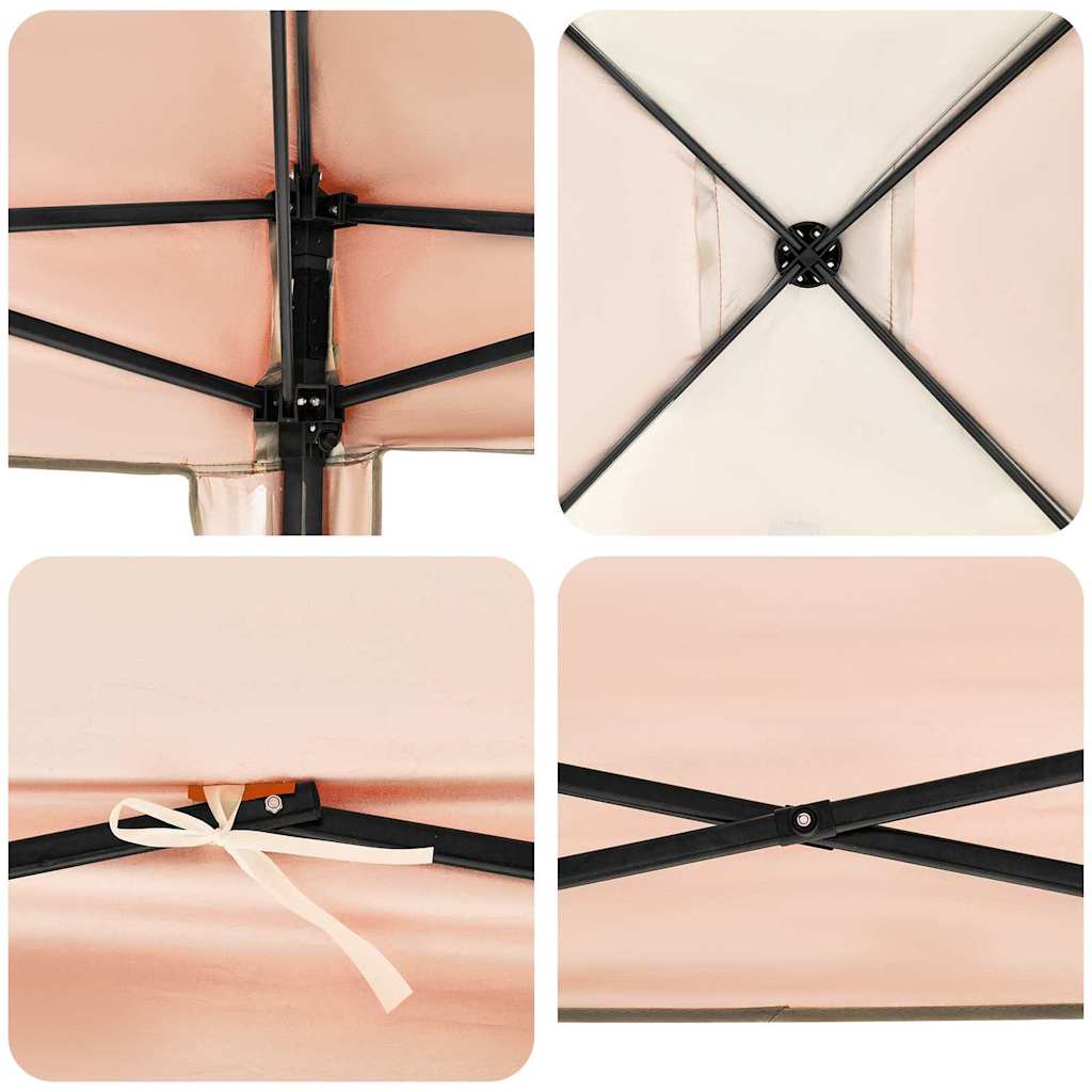 Tenda Gazebo Arancione 290 x 290 x 251 cm Tessuto | homemem39