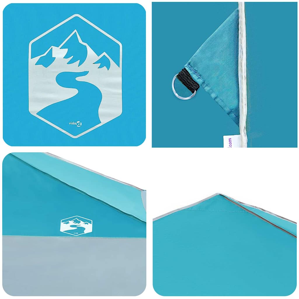 Tenda Gazebo Blu 395 x 395 x 251 cm Tessuto