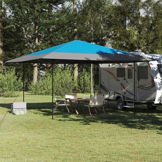 Tenda Gazebo Blu 395 x 395 x 251 cm Tessuto | homemem39