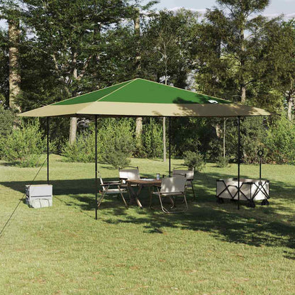 Tenda Gazebo Verde 395 x 395 x 251 cm Tessuto