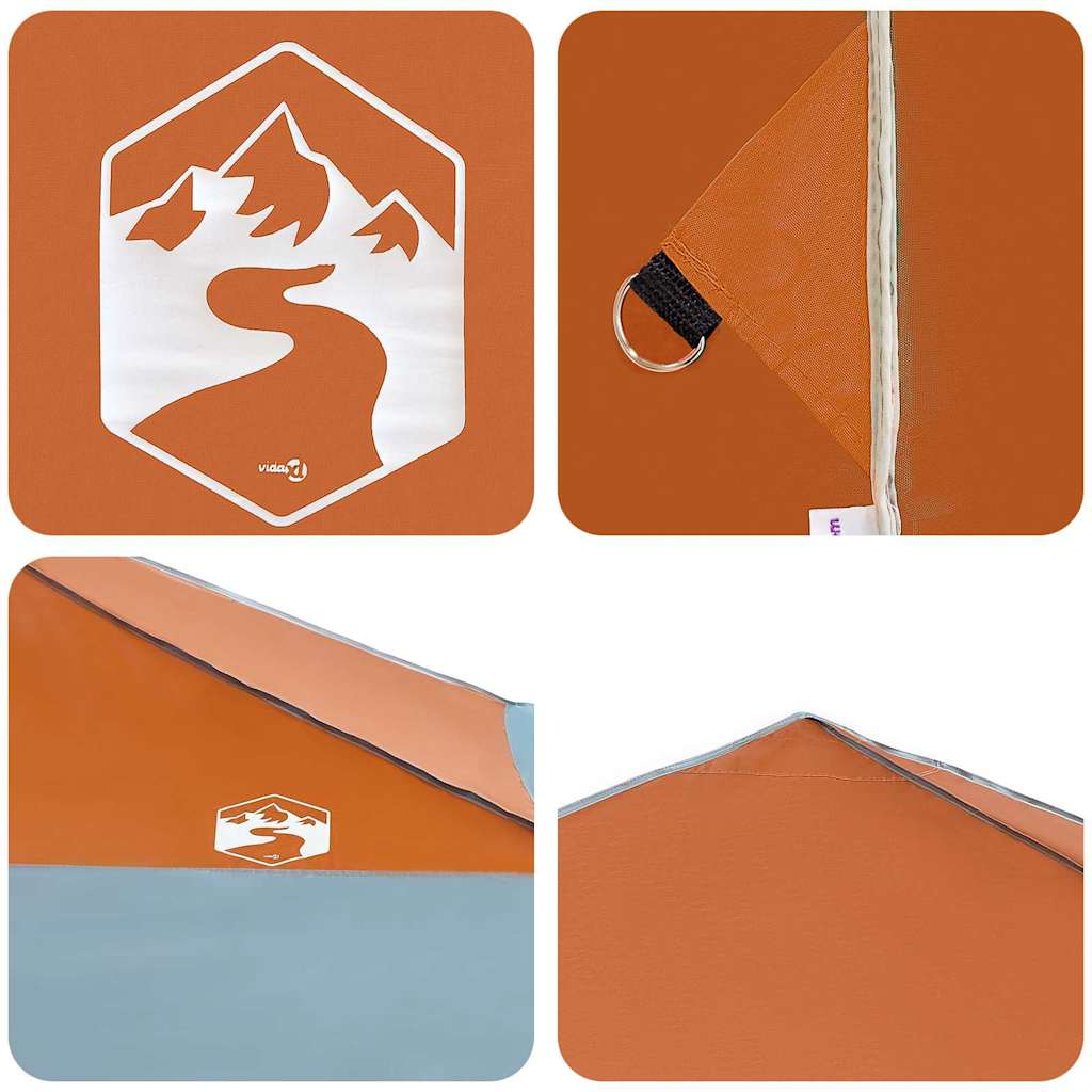 Tenda Gazebo Arancione 395 x 395 x 251 cm Tessuto | homemem39