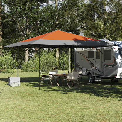 Tenda Gazebo Arancione 395 x 395 x 251 cm Tessuto | homemem39