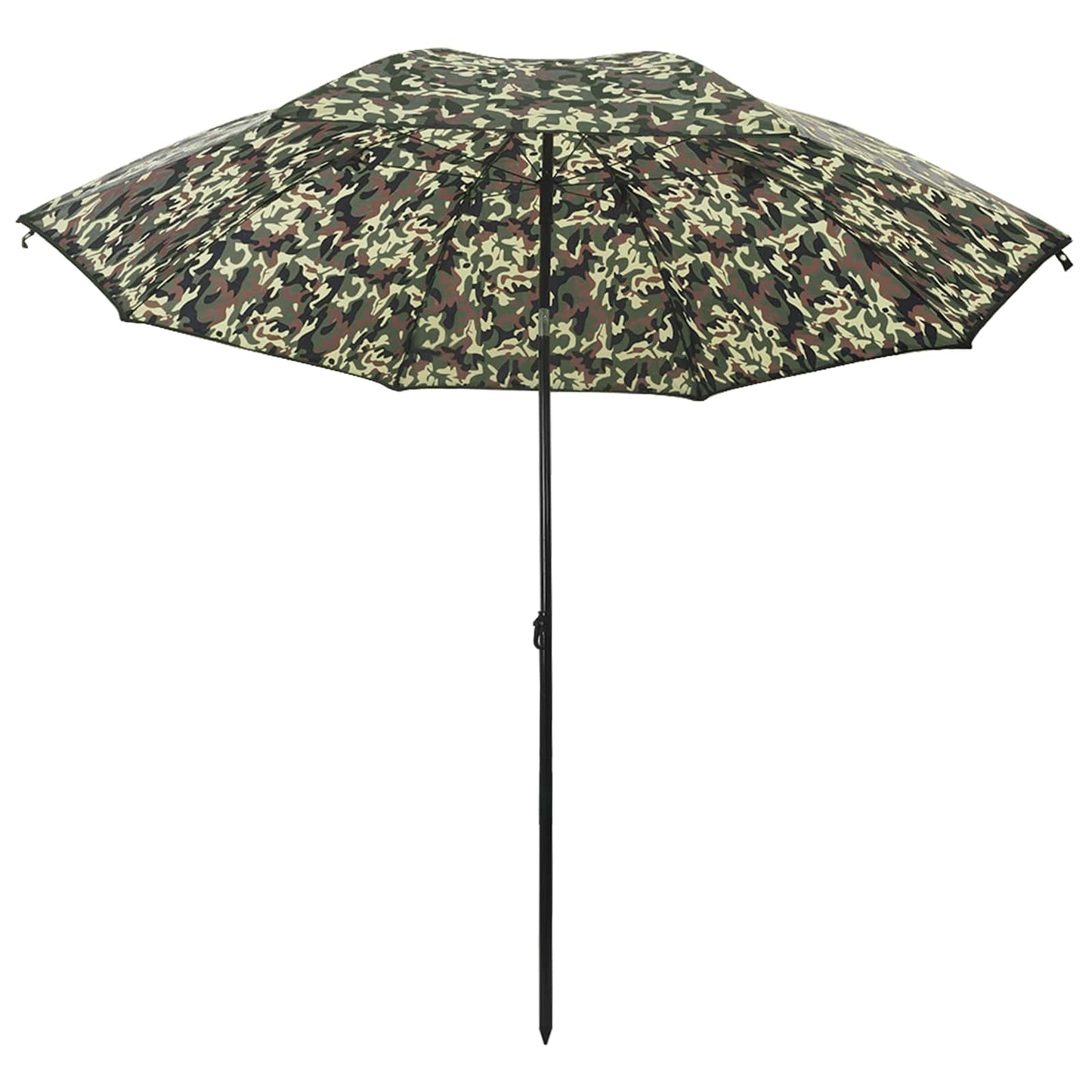 Ombrellone da Pesca Mimetico 220 x 185 cm Poliestere Oxford