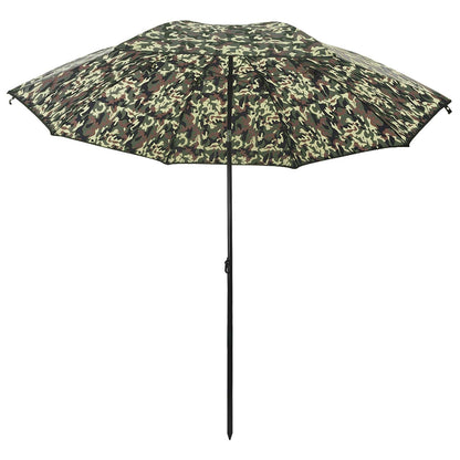 Ombrellone da Pesca Mimetico 220 x 185 cm Poliestere Oxford