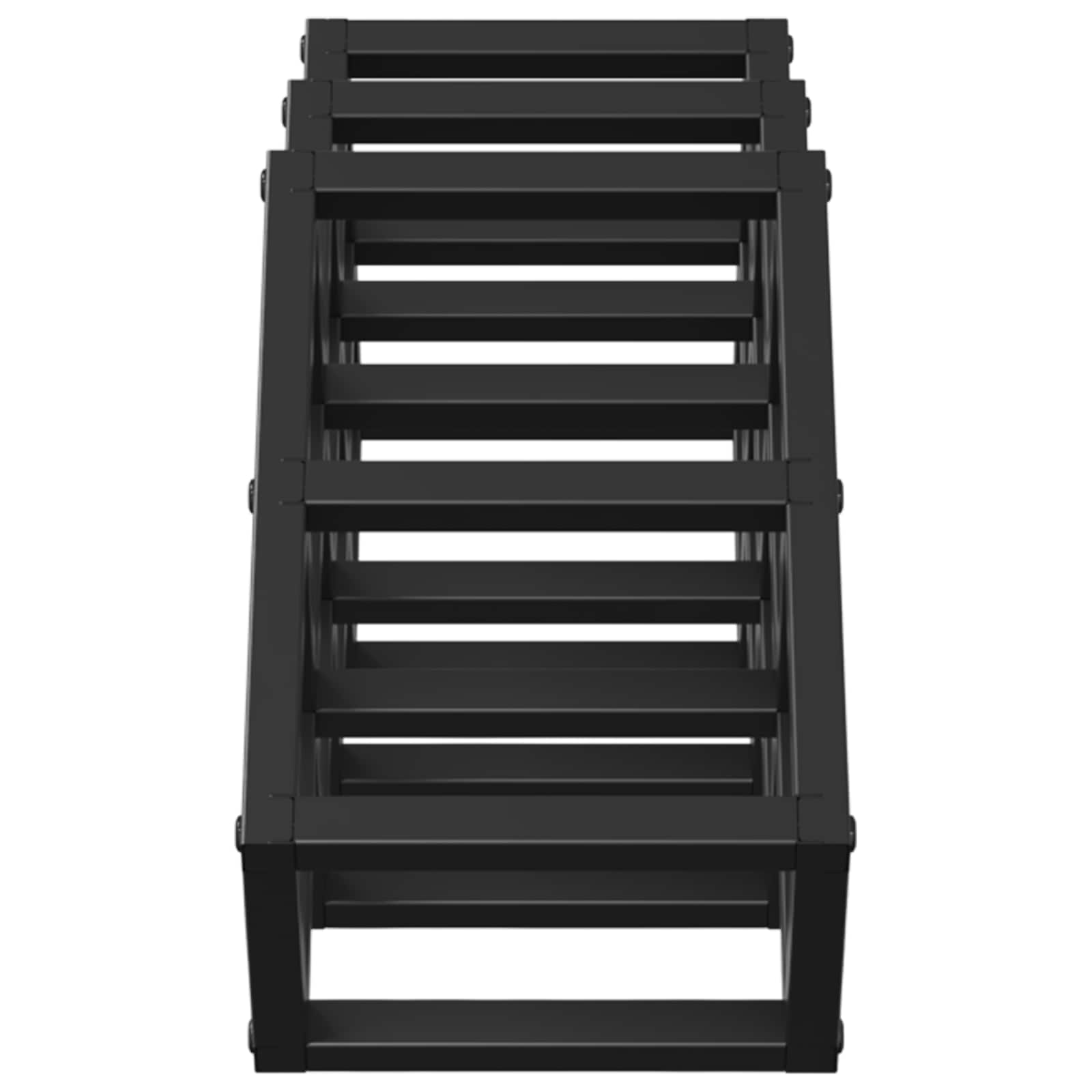 Portabottiglie Rovere Nero 63 x 16,5 x 25 cm | homemem39