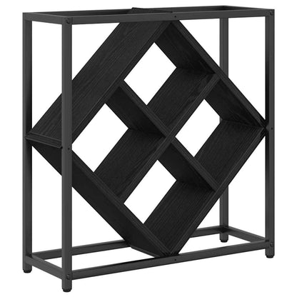 Portabottiglie Rovere Nero 51 x 18 x 52,5 cm Legno multistrato