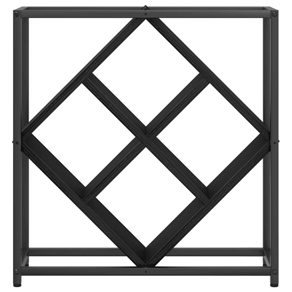 Portabottiglie Rovere Nero 51 x 18 x 52,5 cm Legno multistrato