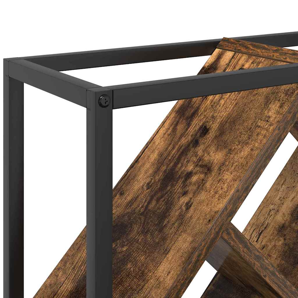 Portabottiglie Rovere fumé 51 x 18 x 52,5 cm Legno multistrato