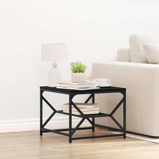 Tavolino da salotto Rovere Nero 51 x 50 x 40 cm | homemem39