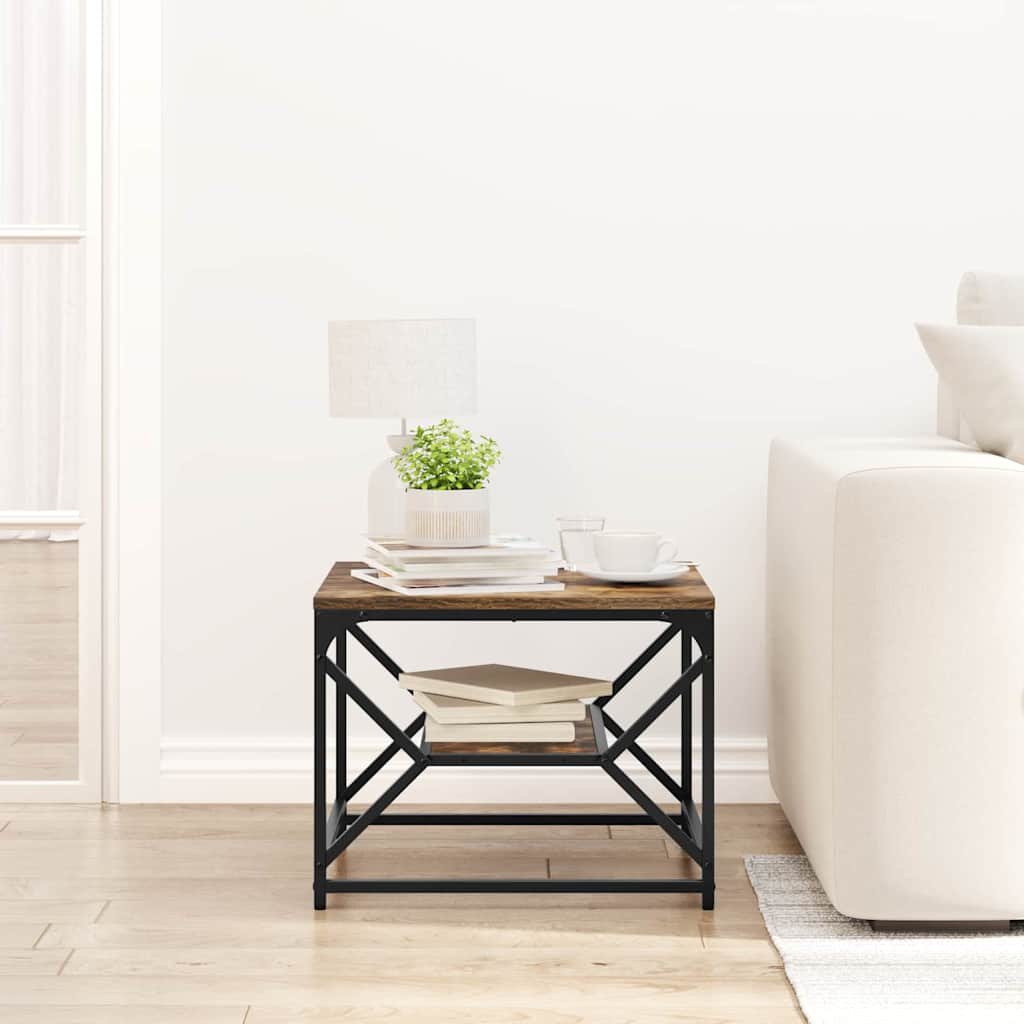 Tavolino da salotto Rovere fumé 51 x 50 x 40 cm