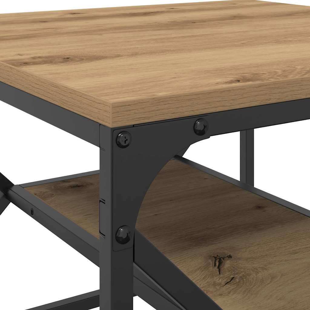 Tavolino da salotto Rovere artigianale 51 x 50 x 40 cm