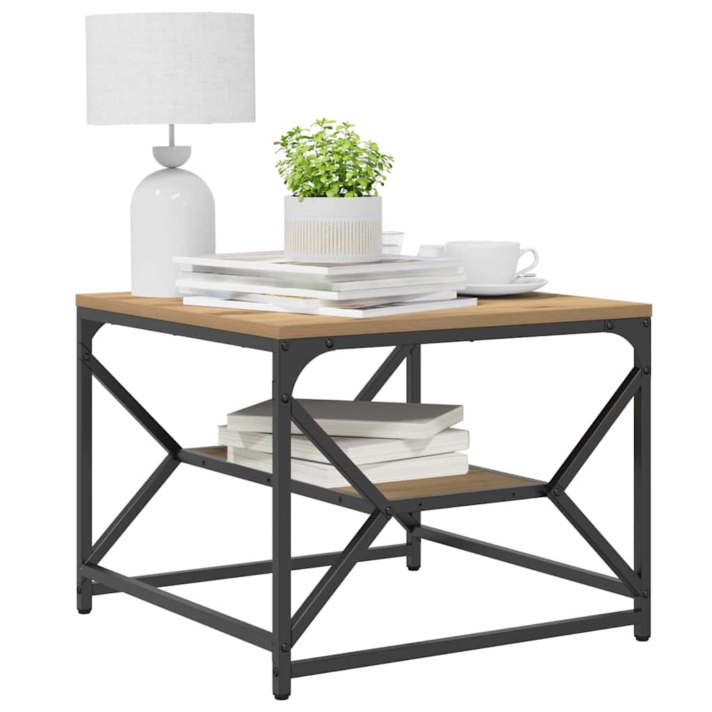 Tavolino da salotto Rovere artigianale 51 x 50 x 40 cm