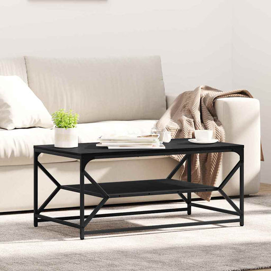 Tavolino da salotto Rovere Nero 90 x 50 x 40 cm | homemem39