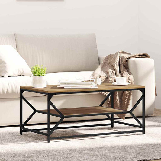 Tavolino da salotto Rovere artigianale 90 x 50 x 40 cm | homemem39