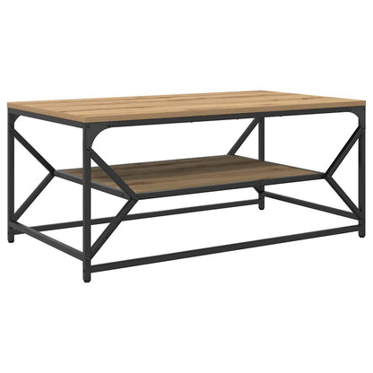 Tavolino da salotto Rovere artigianale 90 x 50 x 40 cm