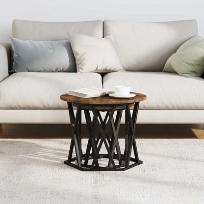 Tavolo laterale 2 pcs Rovere fumé