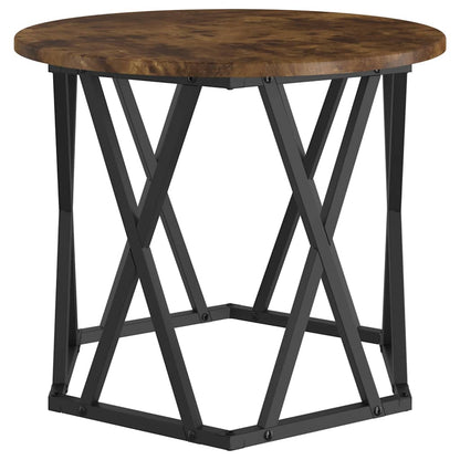 Tavolo laterale 2 pcs Rovere fumé