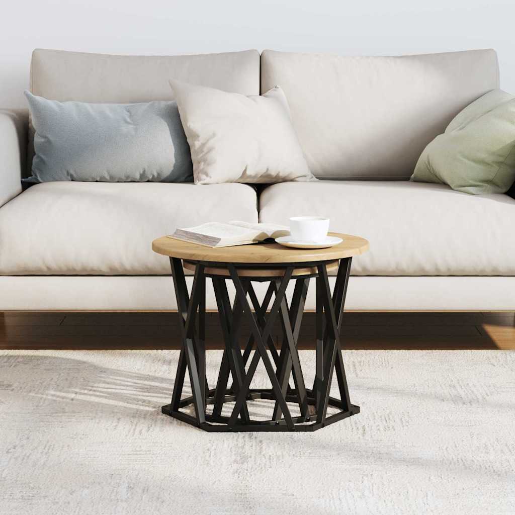 Tavolo laterale 2 pcs Rovere artigianale