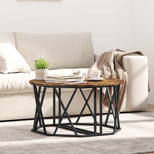 Tavolino da salotto Rovere fumé 80 x 80 x 42 cm | homemem39