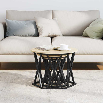 Tavolo Laterale Nesting 3 pcs Rovere Sonoma