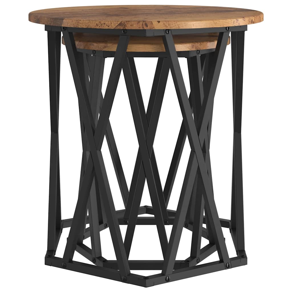 Tavolino da salotto 2 pcs Legno vecchio