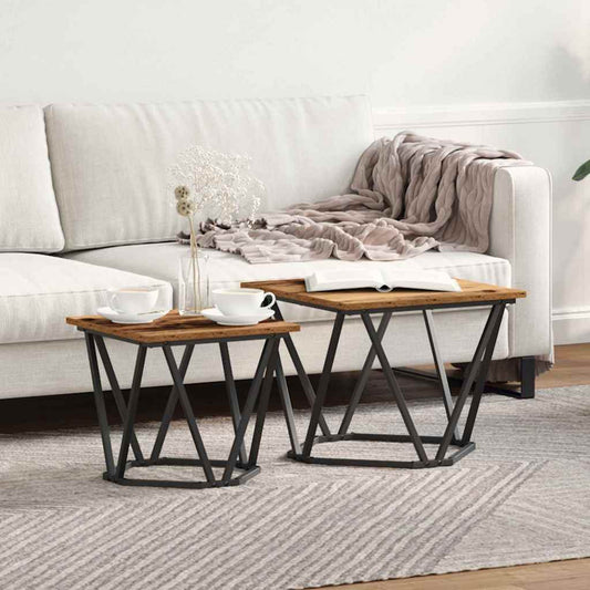 Set tavolini 2 pcs legno di recupero | homemem39