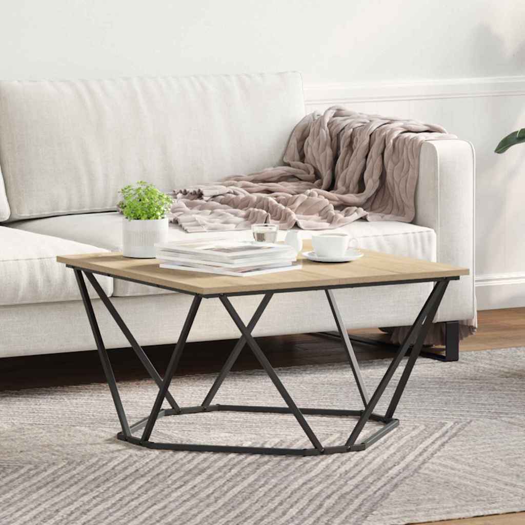 Tavolino da salotto Rovere Sonoma 80 x 80 x 45 cm | homemem39