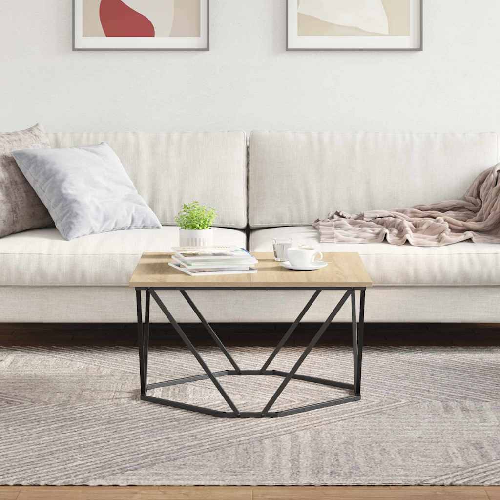 Tavolino da salotto Rovere Sonoma 80 x 80 x 45 cm | homemem39