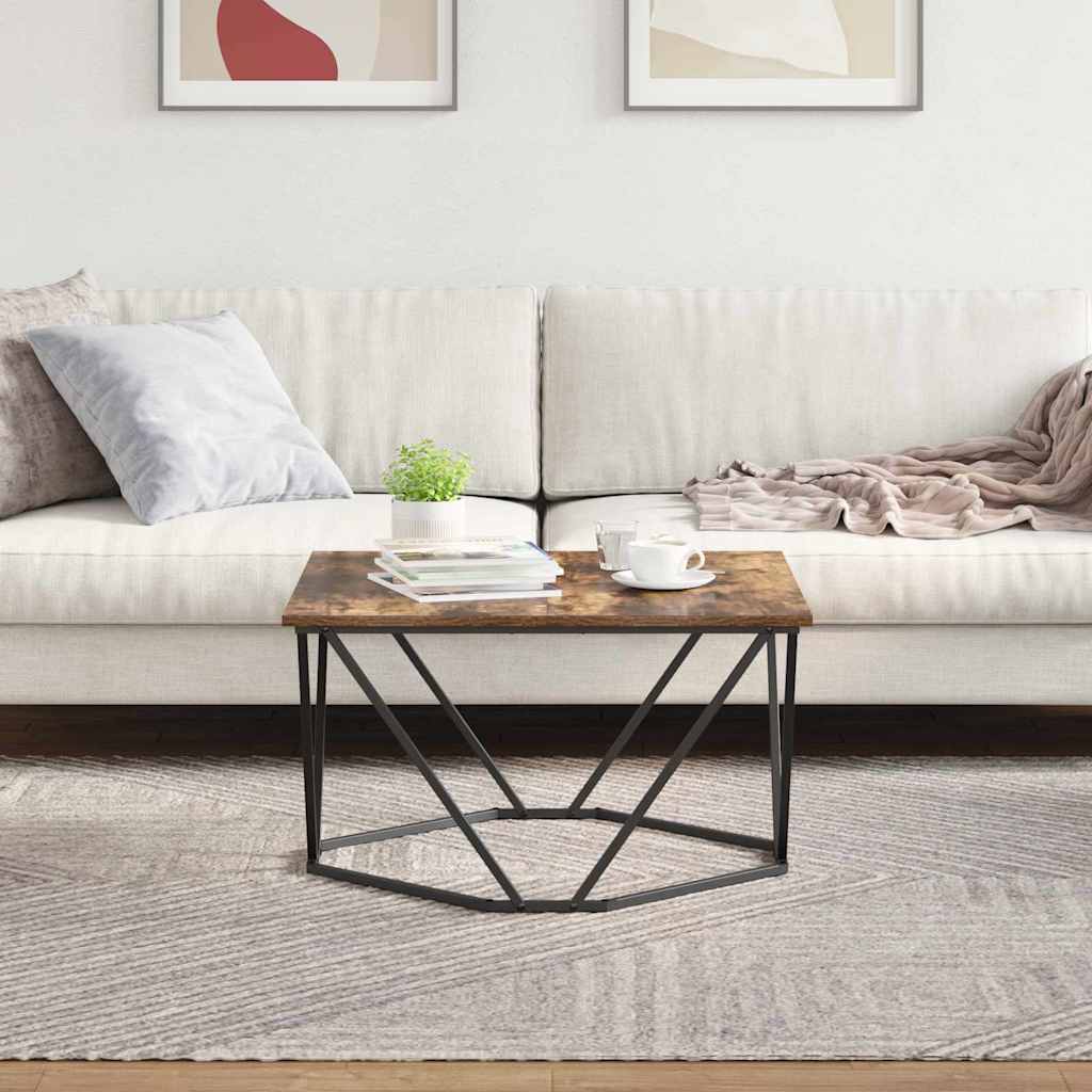 Tavolino da salotto Rovere fumé 80 x 80 x 45 cm