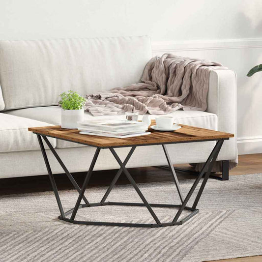 Tavolino da salotto Legno vecchio 80 x 80 x 45 cm | homemem39