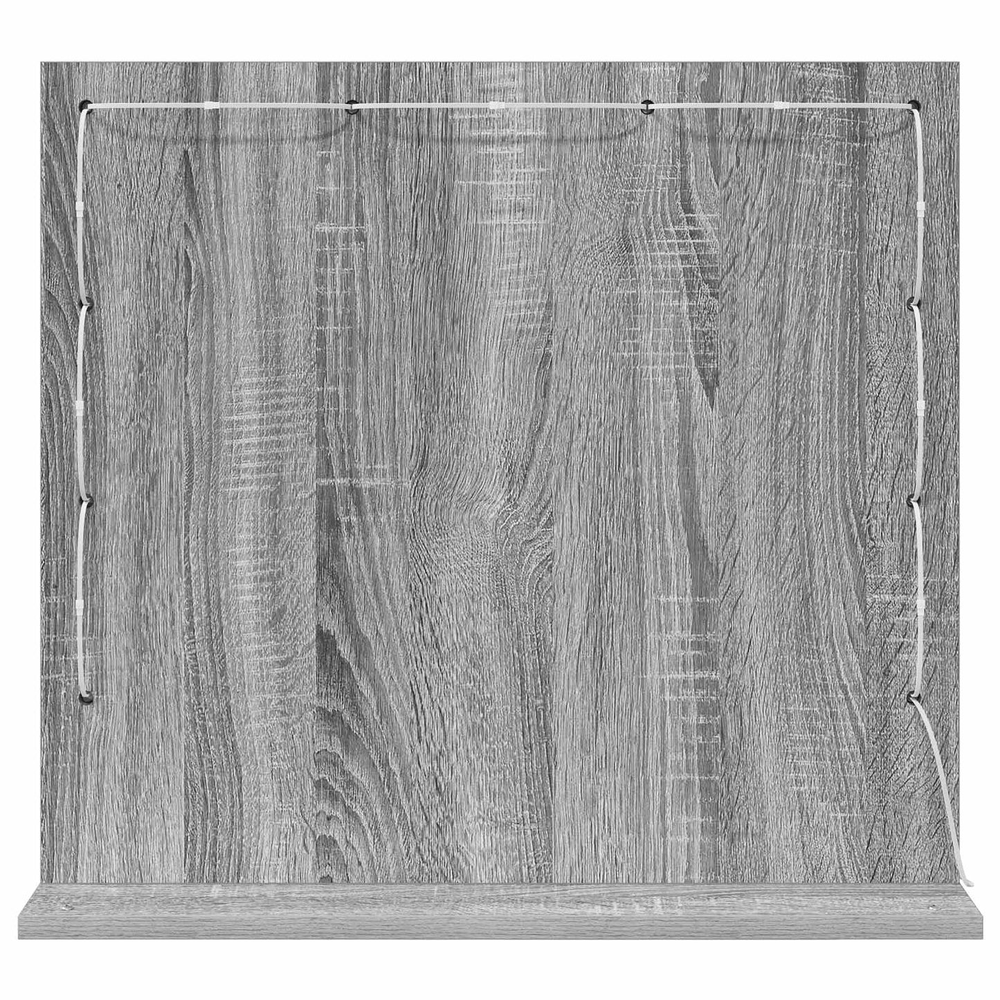 Specchio da Vanità Rettangolare Grigio Sonoma 60 x 55 x 18 cm