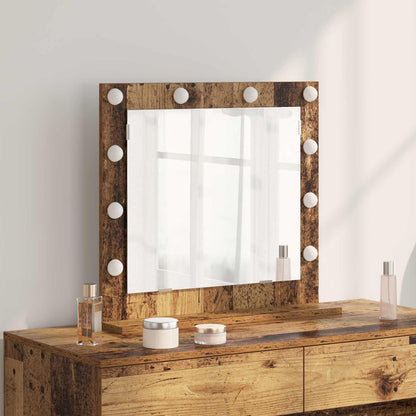 Specchio da Vanità Rettangolare Legno vecchio 60 x 55 x 18 cm