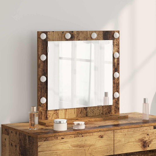Specchio da Vanità Rettangolare Legno vecchio 60 x 55 x 18 cm