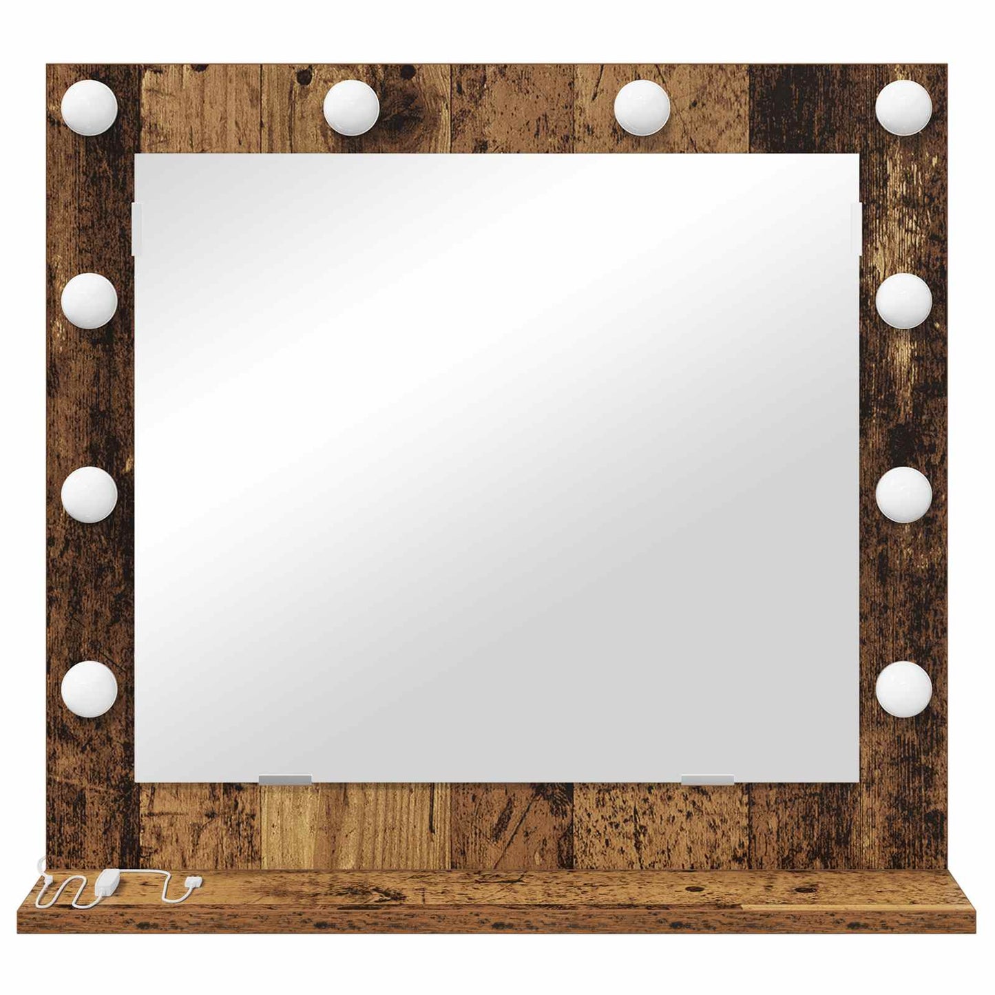 Specchio da Vanità Rettangolare Legno vecchio 60 x 55 x 18 cm | homemem39