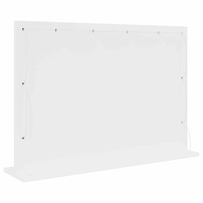 Specchio da Vanità Rettangolare Bianco 80 x 15 x 18 cm
