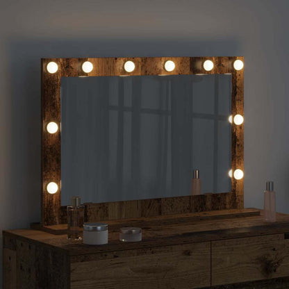 Specchio da Vanità Rettangolare Legno vecchio 80 x 55 x 18 cm | homemem39