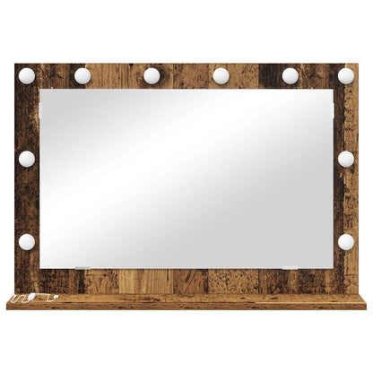 Specchio da Vanità Rettangolare Legno vecchio 80 x 55 x 18 cm | homemem39