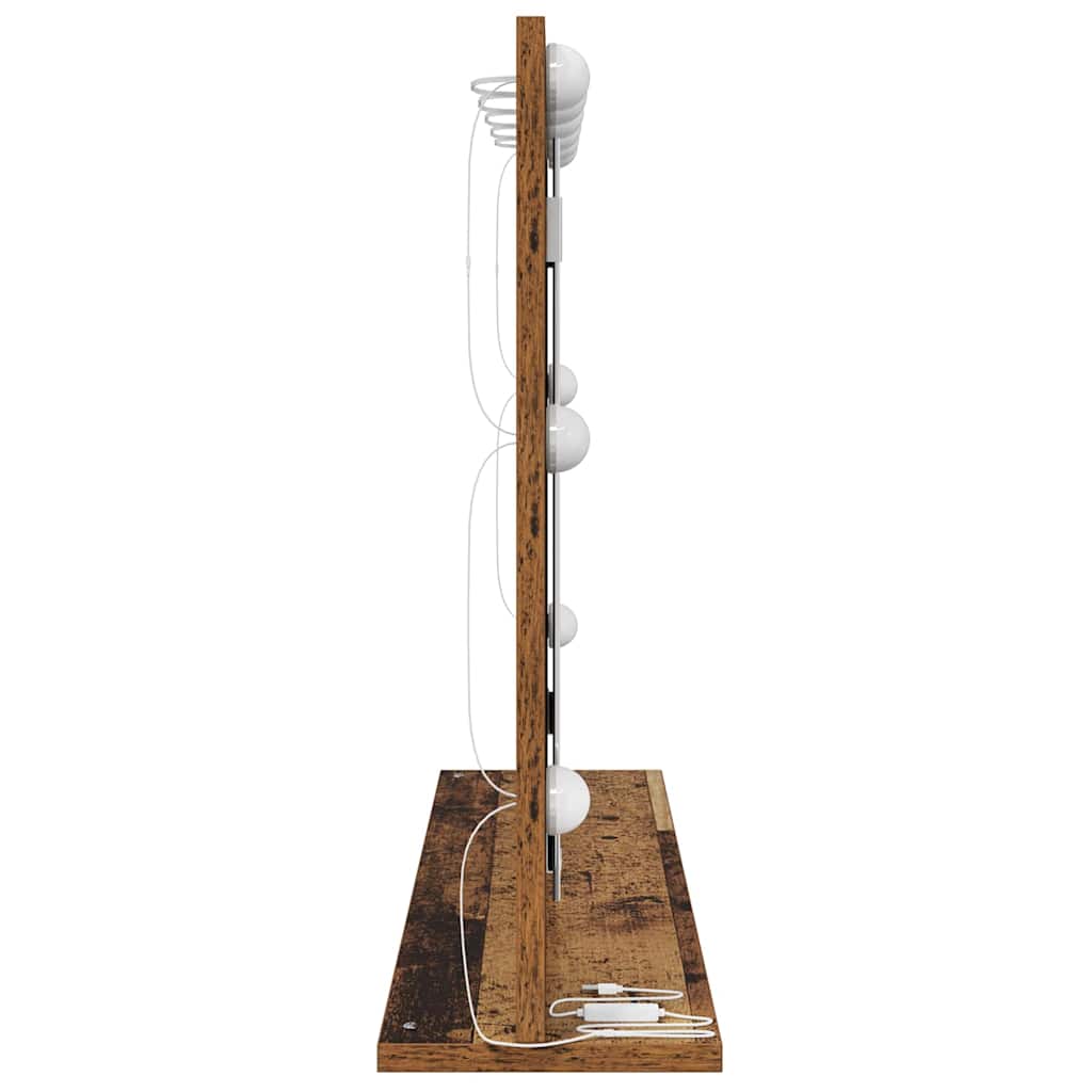Specchio da Vanità Rettangolare Legno vecchio 80 x 55 x 18 cm | homemem39