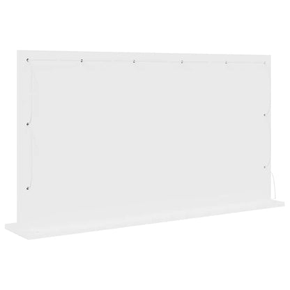 Specchio da Vanità Rettangolare Bianco 100 x 55 x 18 cm