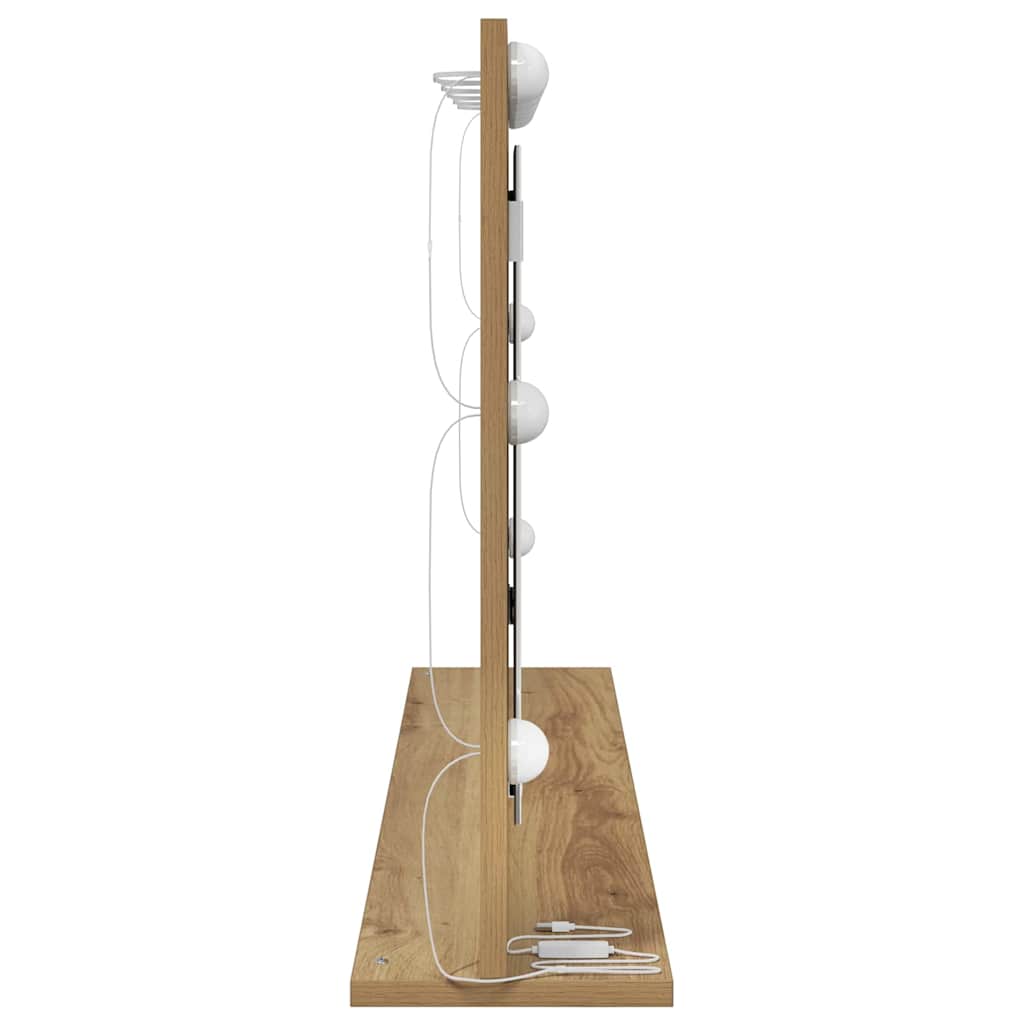 Specchio da Vanità Rovere artigianale 100 x 55 x 18 cm | homemem39