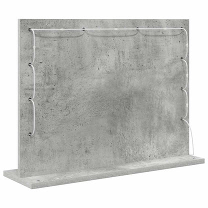 Specchio da Vanità Rettangolare Grigio cemento 60 x 45 x 18 cm | homemem39
