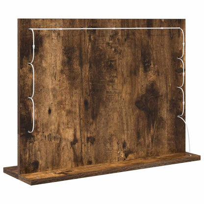 Specchio da Vanità Rettangolare Rovere fumé 60 x 45 x 18 cm | homemem39