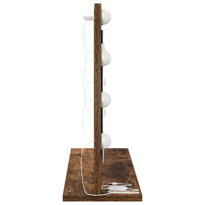 Specchio da Vanità Rettangolare Rovere fumé 60 x 45 x 18 cm | homemem39