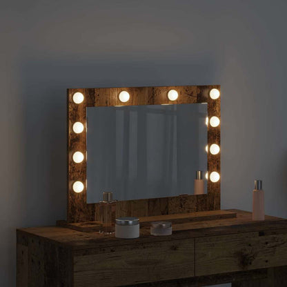 Specchio da Vanità Rettangolare Legno vecchio 60 x 45 x 18 cm