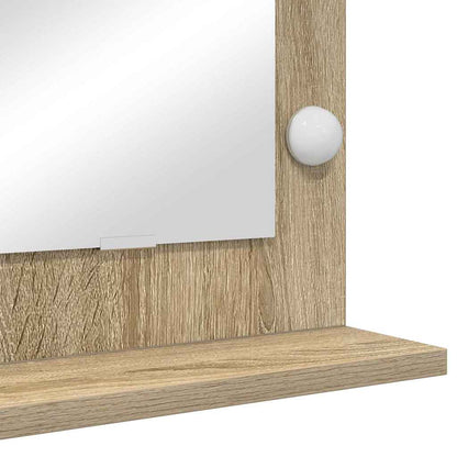 Specchio da Vanità Rettangolare Rovere Sonoma 100 x 45 x 18 cm