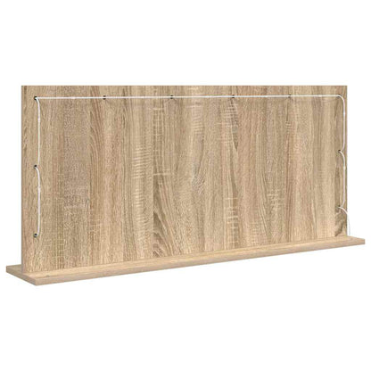 Specchio da Vanità Rettangolare Rovere Sonoma 100 x 45 x 18 cm
