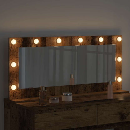 Specchio da Vanità Rettangolare Legno vecchio 100 x 45 x 18 cm