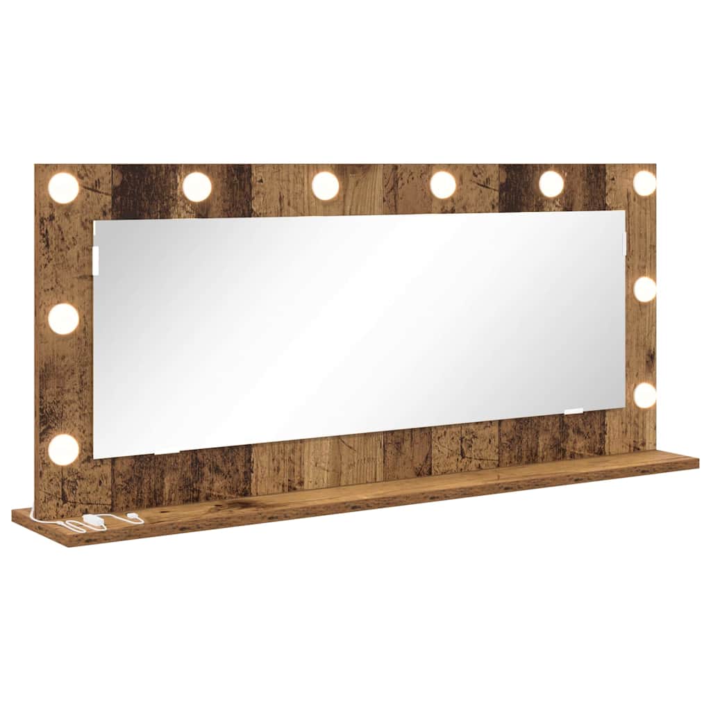 Specchio da Vanità Rettangolare Legno vecchio 100 x 45 x 18 cm