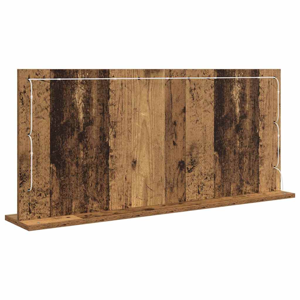 Specchio da Vanità Rettangolare Legno vecchio 100 x 45 x 18 cm