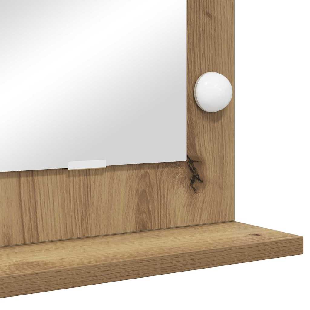 Specchio da Vanità Rovere artigianale 100 x 45 x 18 cm | homemem39